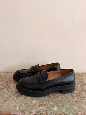 Black Leather Loafers